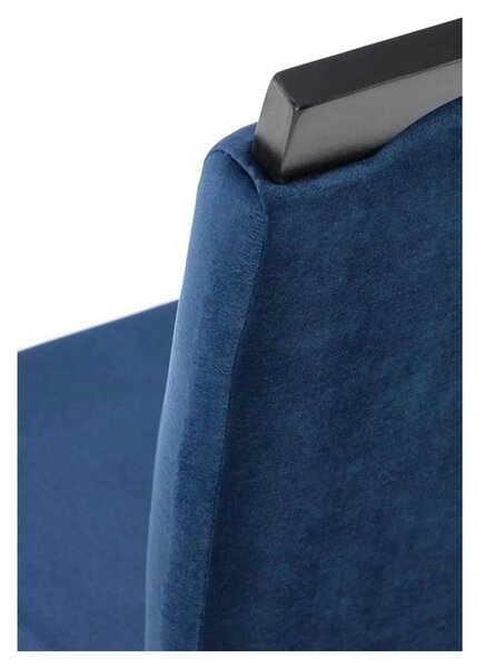Scaun CLARION 2, negru/albastru, 42X58X97 cm