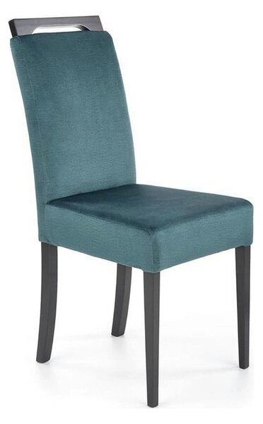 Scaun CLARION 2, negru/turcoaz, 42X58X97 cm