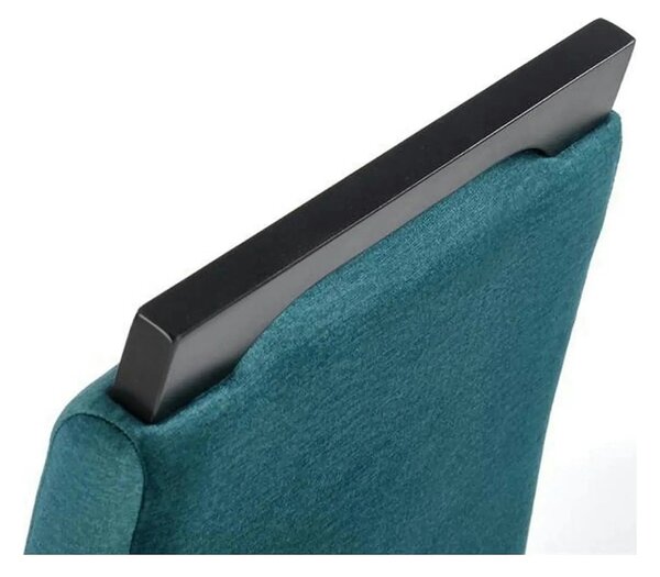 Scaun CLARION 2, negru/turcoaz, 42X58X97 cm