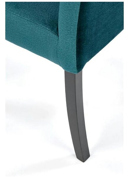 Scaun CLARION 2, negru/turcoaz, 42X58X97 cm