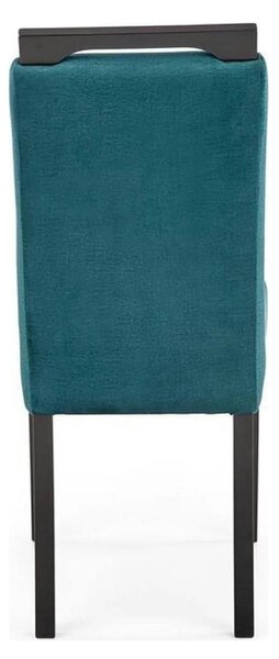 Scaun CLARION 2, negru/turcoaz, 42X58X97 cm