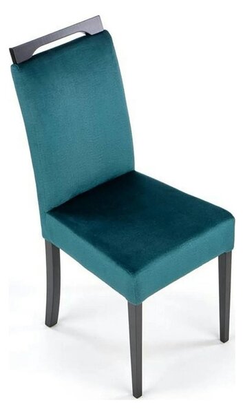 Scaun CLARION 2, negru/turcoaz, 42X58X97 cm