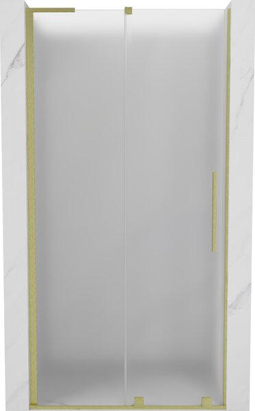 Mexen Velar L, usa de dus culisanta pentru deschidere 100 cm, sticla mat 8 mm, auriu mat, 871-100-003-31-55