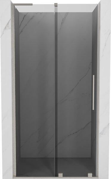 Mexen Velar L, usa de dus culisanta pentru deschidere 90 cm, sticla gri 8 mm, otel periat, 871-090-003-41-97