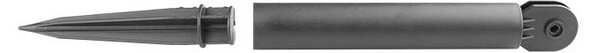 Lampa solara alee, LED 6500K, autonomie 6-8h, IP44, 50lm, 0.4W, senzor crepuscular, negru