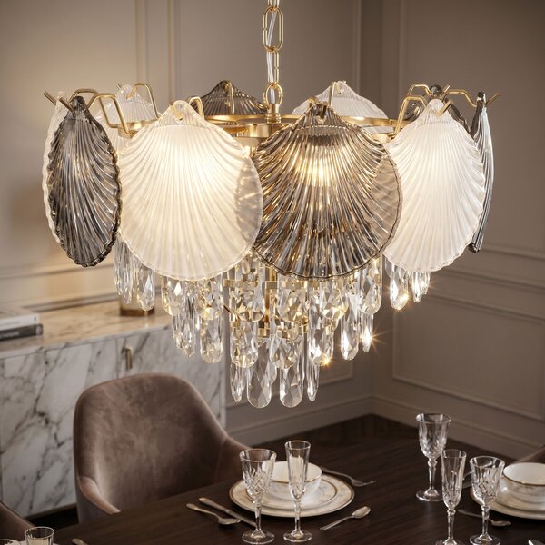 Lampă suspendată din cristal SWE083-CP 40cm GOLD