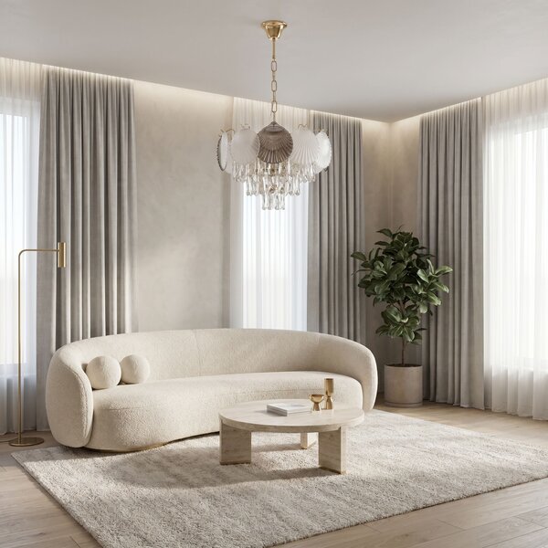 Lampă suspendată din cristal SWE083-CP 40cm GOLD