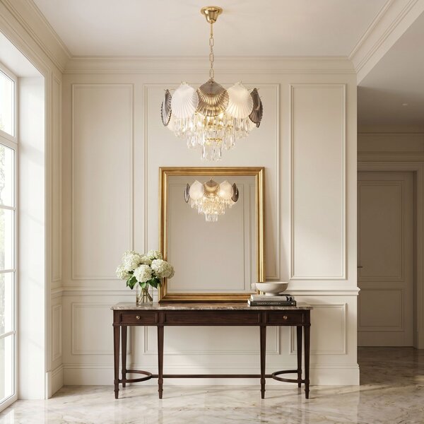 Lampă suspendată din cristal SWE083-CP 40cm GOLD