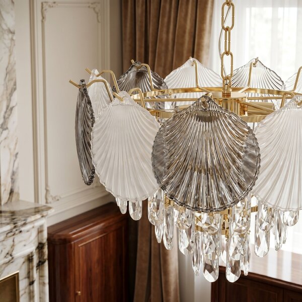 Lampă suspendată din cristal SWE083-CP 40cm GOLD