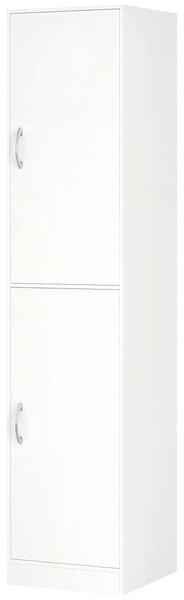 HOMCOM Bibliotecă Înaltă 180 cm, Raft Modern cu 5 Niveluri Reglabile, Mobilier Independent pentru Living, Dormitor, Birou, Alb | Aosom Romania