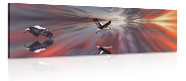 Tablou berzele pe un fundal abstract
