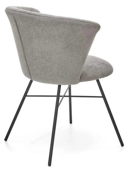 Scaun K459, gri/negru, stofa clasica/metal, 60x59x78 cm
