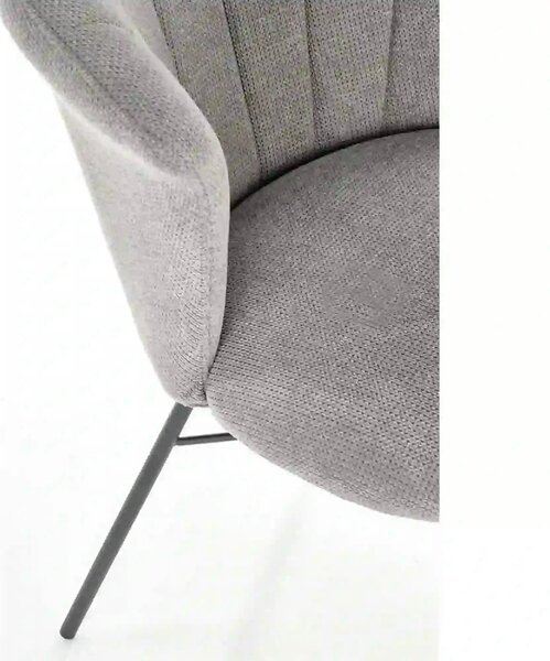 Scaun K459, gri/negru, stofa clasica/metal, 60x59x78 cm