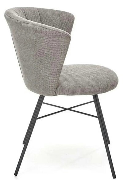 Scaun K459, gri/negru, stofa clasica/metal, 60x59x78 cm