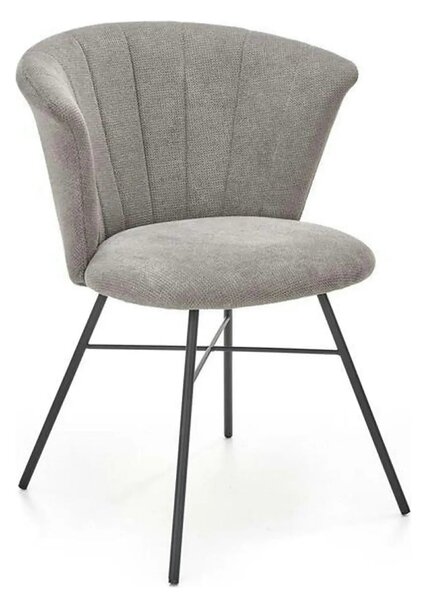 Scaun K459, gri/negru, stofa clasica/metal, 60x59x78 cm