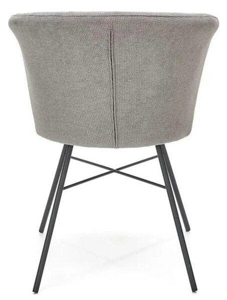 Scaun K459, gri/negru, stofa clasica/metal, 60x59x78 cm