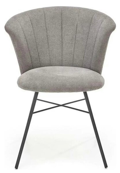Scaun K459, gri/negru, stofa clasica/metal, 60x59x78 cm