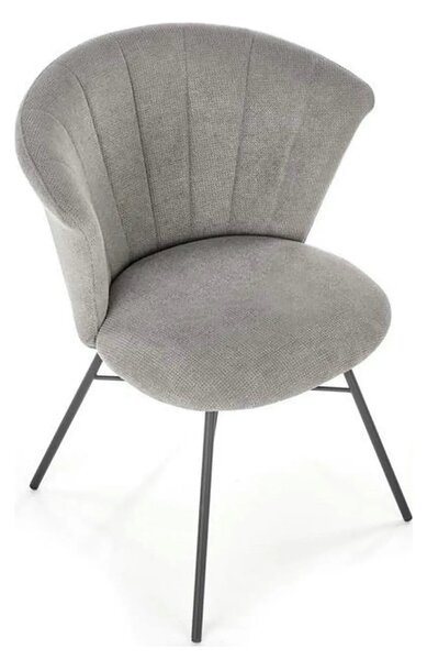 Scaun K459, gri/negru, stofa clasica/metal, 60x59x78 cm