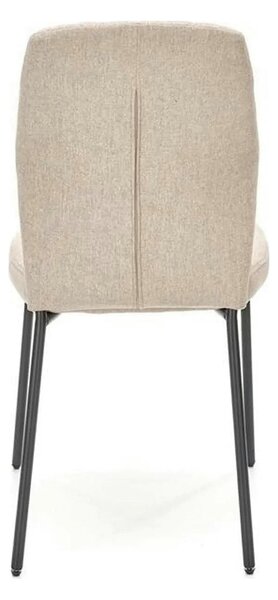 Scaun K461, bej/negru, stofa clasica, 46x56x92 cm