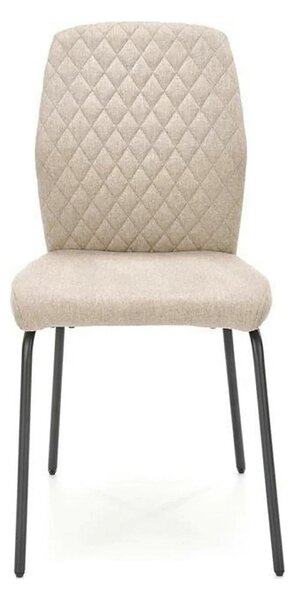 Scaun K461, bej/negru, stofa clasica, 46x56x92 cm