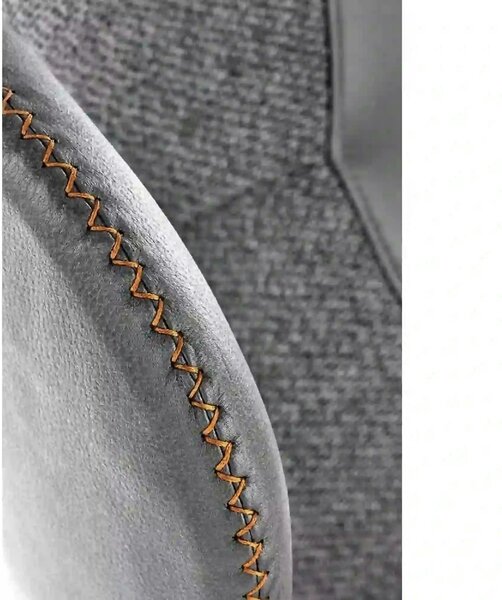 Scaun K466, gri/negru, stofa/piele ecologica, 50x58x89 cm