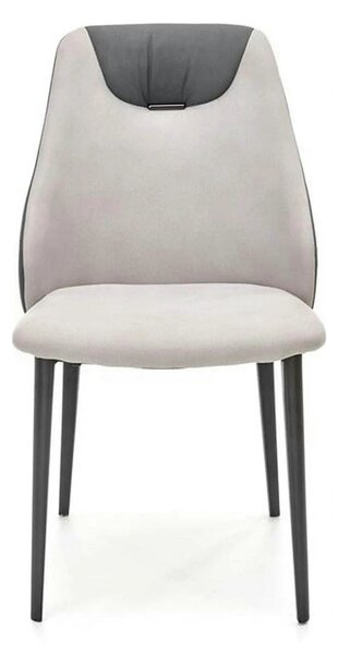 Scaun K470, gri/negru, stofa clasica/metal, 48x62x85 cm