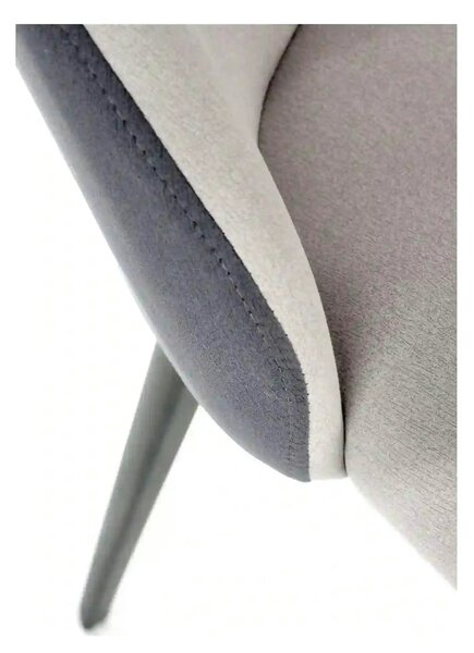 Scaun K470, gri/negru, stofa clasica/metal, 48x62x85 cm
