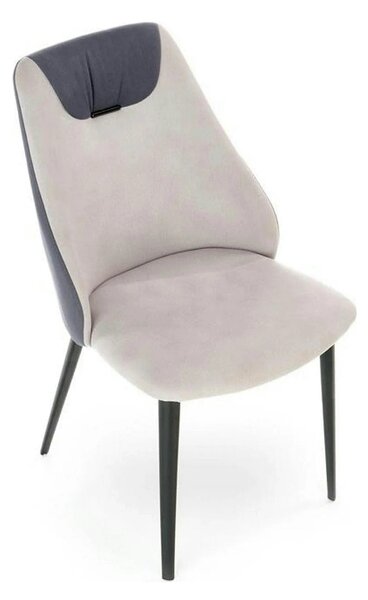Scaun K470, gri/negru, stofa clasica/metal, 48x62x85 cm