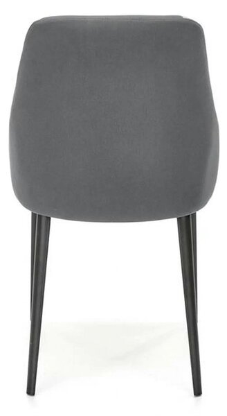 Scaun K470, gri/negru, stofa clasica/metal, 48x62x85 cm
