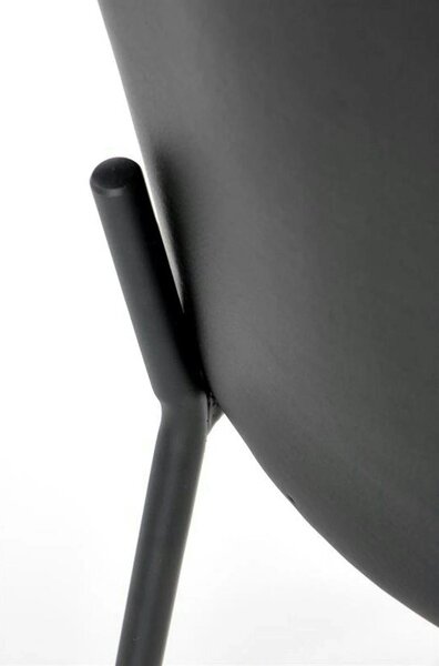 Scaun K471, gri/negru, stofa/piele ecologica, 50x58x85 cm