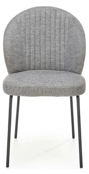 Scaun K471, gri/negru, stofa/piele ecologica, 50x58x85 cm