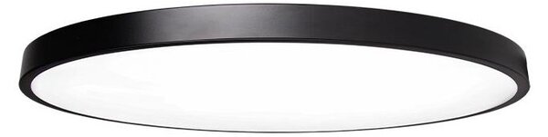 Plafoniera LED Vesna, 90W, diametru 78 cm, 9000 lm, montare pe tavan, otel si PC, negru
