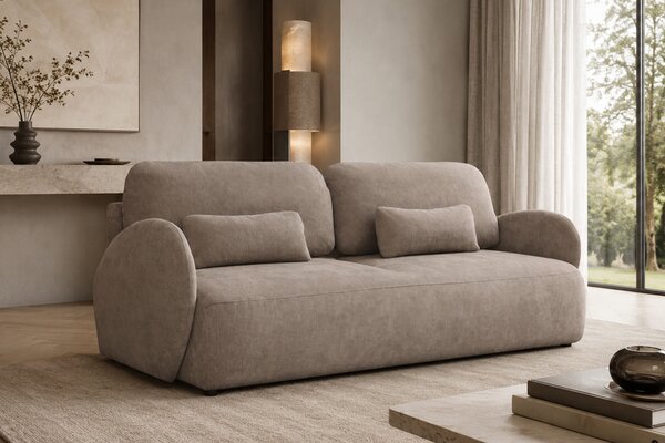 Canapea extensibilă pentru dormit Elora - șenilă maro Vibe 21