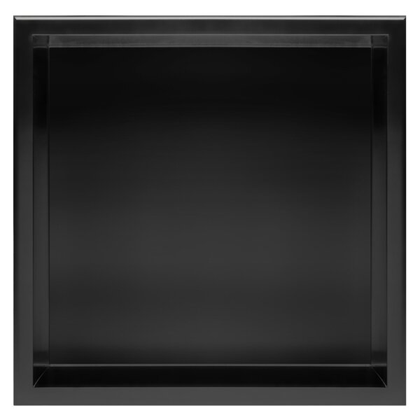RAFT BAIE INCASTRAT PERETE 30x30 black matt