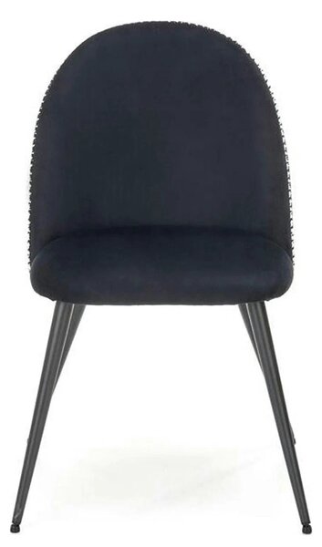 Scaun K478, stofa alb/negru, 49x54x84 cm