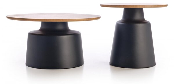 Măsuțe de cafea pentru living Mokaro - natur / negru