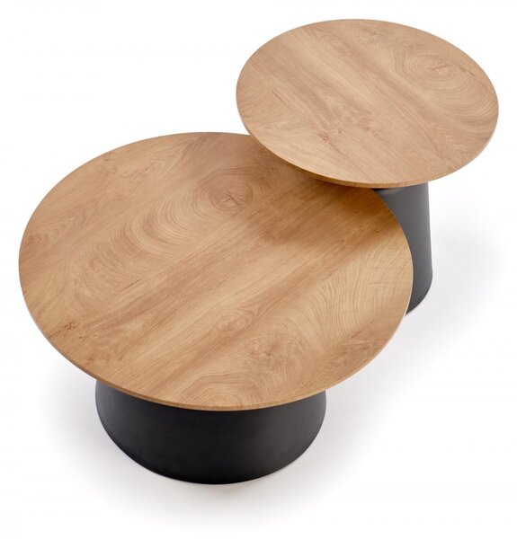 Măsuțe de cafea pentru living Mokaro - natur / negru