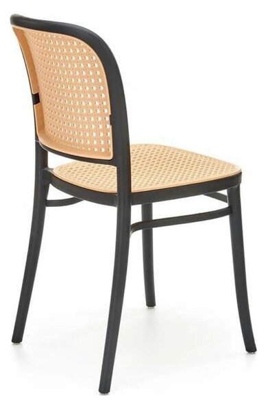 Scaun K483, bej/negru, polipropilena, 41x52x86 cm