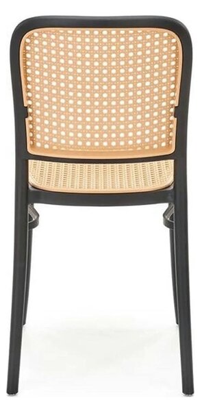 Scaun K483, bej/negru, polipropilena, 41x52x86 cm