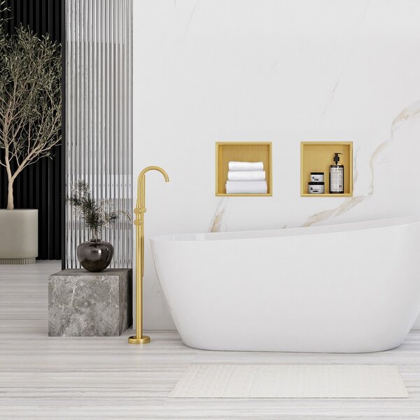 RAFT BAIE INCASTRAT PERETE 30x30 gold brush