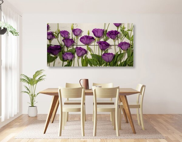 Tablou flori violete frumoase
