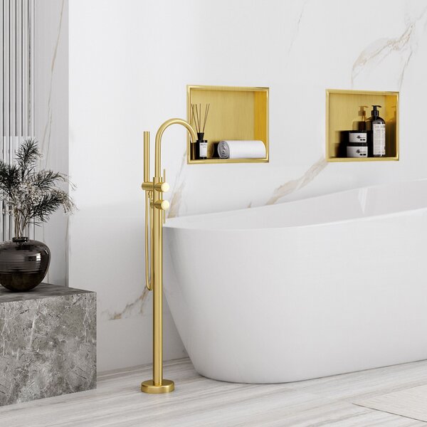 RAFT BAIE INCASTRAT PERETE 30x30 gold brush