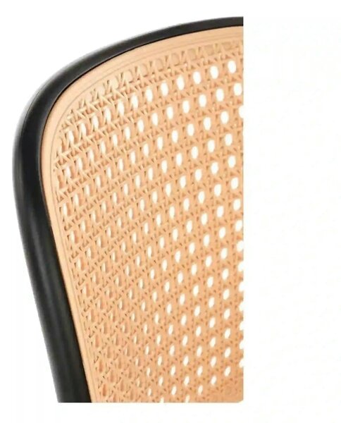 Scaun K483, bej/negru, polipropilena, 41x52x86 cm