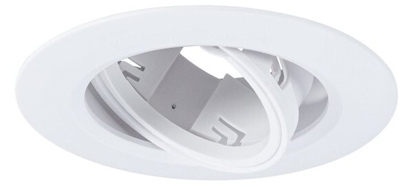 Paulmann Spot de încastru 92115 alb Ø 9 cm, dimabil 30°, orientabil, set 10 bucăți,, reglabil, Alb, Camera de zi / sufragerie, Plastic, Modern, Plafon încastrat