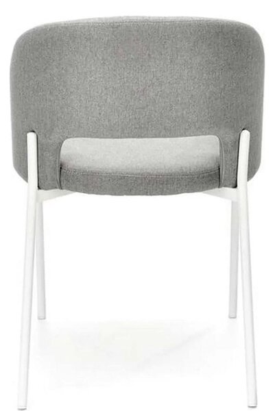 Scaun K486, gri/alb, stofa clasica/metal, 51x57x77 cm
