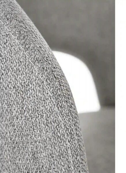 Scaun K486, gri/alb, stofa clasica/metal, 51x57x77 cm