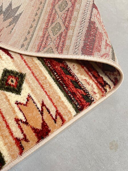 Covor Traditional Sufragerie, Model 15080 120, Bej Maro 60 x 110