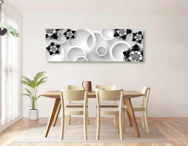 Tablou bijuterii în design alb-negru