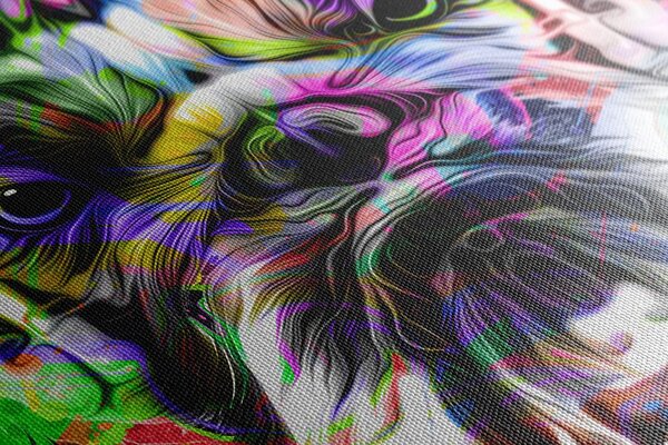 Tablou pop-art buldog
