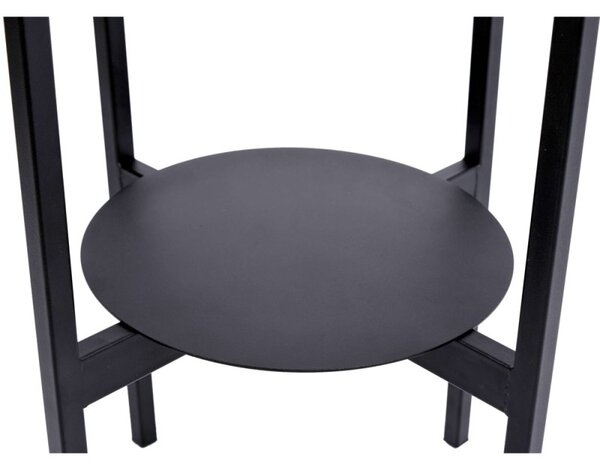 Suport metalic pentru flori, design simplu, inaltime 70 cm, cadru negru mat